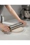360 Rotating Steel Rolling Pin with Wooden Handle - Professional Dough Rolling Pin - 304 Stainless Steel - 3