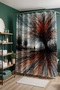 Bathroom Curtain, Silent Scream Patterned Shower Curtain, Bathtub Curtain 175X200Cm