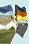 100% Cotton 10 Pieces Muslin Collar Bib Double Layer with Two Snaps Tuna Baby Boy (Scarf, Drop) - 2