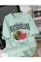 Unisex Men/Women Watermelons Custom Printed Oversize Cotton T-Shirt T-Shirt