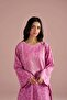 2 Piece - Printed Embroidered Suit - PE 26-219 - 5