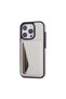 iPhone 16 Pro (6.3 Inch) Compatible Wallet Card Holder Stand Triangle Detailed Lux Leather Case - 6