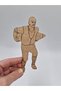10 Pieces Wooden 18 March Canakkale Martyrs Figure Painting No1 Seyit Corporal School Event Activity 16 cm