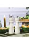 Bright White Salt and Pepper Mill, 180mm, Stylish and Convenient Design - 2