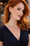 Handmade Glass Bead Crystal Stone Dangle Earrings for Women Gift - 7