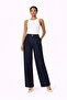 5636 Blue Abeli̇a Short Wide-Leg Pants