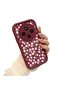 Redmi 14C 4g Compatible Cute Floral Pattern Burgundy Phone Case - Aesthetic and Protective - 2