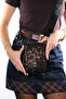 Belena Black and Yellow Patterned Women's Crossbody Bag - 2