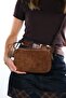 Selsey Tan Suede Genuine Leather Women's Crossbody Bag - 2