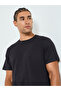 Men Black Crew Neck Regular Fit T-Shirt - 2
