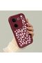 Tecno Camon 20 Pro 4g Compatible Cute Floral Patterned Claret Red Phone Case - Aesthetic and Protective