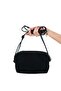 Selsey Black Suede Genuine Leather Women's Crossbody Bag - 6