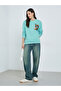 Women's 3D Printed Decor Round Neck Long Sleeve Sweatshirt - 2