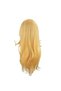 Peach Wig Golden Princess Wig with Bangs Peach Crown Cosplay Long Wig Halloween Costume Party Anime - 3
