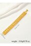 Gold-color 1 Middle Eastern Saudi Arabia hollow chain patch bead women's golden bracelet - 4