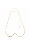 Gold-color Fashion Metal Chest Bracket Bikini Skirt Top Bling Designer for Women Dance Bralette Nigh - 2