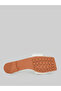 White Braided Slip-On Flat Sandals - 6