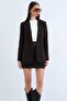 Single Button Blazer Jacket - 2