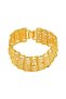Gold-color 1 Middle Eastern Saudi Arabia hollow chain patch bead women's golden bracelet - 7