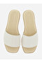 Textured Slip-On Flat Sandals - 5