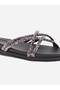Embellished Flat Sandals - 5