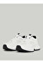White Chunky Lace-Up Sneakers - 2