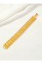 Gold-color 1 Middle Eastern Saudi Arabia hollow chain patch bead women's golden bracelet - 3