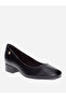 Solid Block Heel Slip-On Shoes