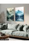Reflective Landscape 2 Piece Wooden Framed Painting Act - 4