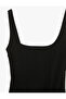 Crepe Scuba Fabric Square Neck Layered Ruffle Pleated Strap Mini Dress - 7