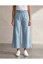 Women's Blue Culotte With Elasticated Waistband - 2