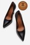 Genuine Leather Women's Black Leather Platform Heeled Shoes Pointed Toe Evening Dress Stiletto Nicoladeri - 5