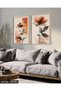 Flowers 2 Pieces Wooden Framed Painting Act - 4