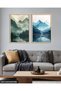 Reflective Landscape 2 Piece Wooden Framed Painting Act - 2