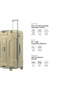 3-Piece Trunk Hard Luggage Set + 2-Year - 7