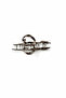 Stylish Bun Hair Clip with Stone Detail and Flower Figure - 4
