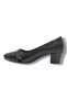 C-shoes 7305-26 plaid print band stone short thick heel women's shoe - 3