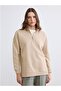 Women's Stand Collar Sweatshirt Tunic