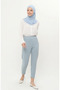 Elastic Waist Trousers 71125-03 Ice Blue - 3