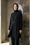 Stone Detailed Hijab Double Set 6301-01 Black - 2
