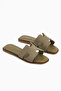 Rosali Genuine Leather Mink Women Slipper - 4