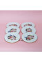 Rose Deluxe Porcelain 6-Piece Cake Plate