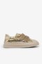 Children's Unisex Gold Kids Sneaker with Glitter Detail and Velcro Comfortable Fit