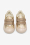 Children's Unisex Gold Kids Sneaker with Glitter Detail and Velcro Comfortable Fit - 2