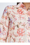 Beige Floral Print Shirt and Trousers Co-Ords - 3