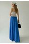 Women's Lined Tricot Fabric Maxi Length High Waist Loose Cut Skirt - 4