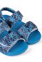 Palm Tree Printed Sandals, Size 26-30 - Navy Blue - 5