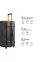 20" PC Cabin Trunk Luggage - Black + 2-Year - 4