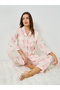 Floral Print Long Sleeve Shirt and Pyjama Set
