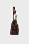 Women's Belted Tote Bag Brown - 3